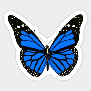 Butterfly Blue Sticker